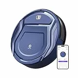 OKP K2 Aspirateur Robot, 2100Pa Forte Aspiration Mini Autonomie Aspirateur Robotique Poil Animaux, App/Alexa/WiFi, Capteur de Collision 6D,pour Les Tapis Sols Durs