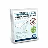 SWEET NIGHT - Housse intégrale Matelas imperméable 90x190 cm | Anti-Punaise de lit et Anti-acariens | Rénove Matelas | Fermeture à glissière | sans Traitement Chimique | EP. jusqu'à 30 cm