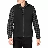 Amazon Essentials Veste Polaire à Fermeture éclair intégrale (Grandes Tailles Disponibles) Homme, Noir, L