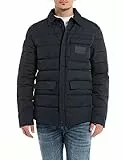 REPLAY Transition Jacket Veste matelassée pour homme, Deep Navy 715 (Bleu), M