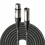 Stagg SMC15 Câble d'instrument Standard équilibré Mono XLR/XLR 15 m Noir