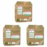 Love & Green Pure Nature - Culottes écologiques non blanchies – Certifiées Ecolabel - Taille 5 (12 à 18 kilos) x 18 (Lot de 3)