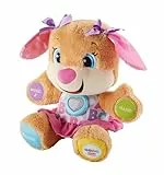 Fisher-Price la sœur de Puppy Eveil Progressif jouet bébé, peluche interactive, plus de 50 chansons et 3 niveaux 6 mois et plus, Version: Allemande, FPP53