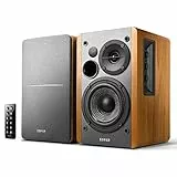 Edifier R1280DB Enceintes de studio Active Bookshelf à télécommande pour ordinateur portable, PC, MAC, téléphone et Hi-Fi -MAPLE WOOD