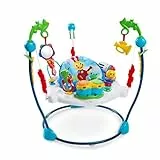 Baby Einstein, Aire d'Éveil à Rebonds Neighborhood Symphony - Jouet d’Activités, Lumières, Langues, Siège Tournant à 360 Degrés, Développement de la Motricité, Réglable, 6 mois+