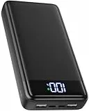 Batterie Externe 26800mAh, 22.5W Power Bank, Batterie Portable USB C Input & Output PD3.0 QC4.0 Charge Rapide Chargeur Portable avec Affichage LCD Compatible avec 16 15 14 13 Tablettes etc.