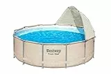 Auvent pour piscines tubulaires rondes entre 3,05 et 5,49m de diamètre, Beige