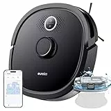 Eureka NER600 Robot Aspirateur Laveur 2 en 1,Navigation LiDAR,120min d'Autonomie,Auto-Charge,Aspirateur Robot 2000Pa Détection Obstacles,WiFi/APP/Alexa pour Poils d'animaux Sols Durs Tapis Moquette
