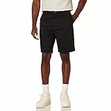Amazon Essentials Short Chino 23cm, Coupe Classique Homme, Noir, 34W
