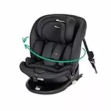 Bebeconfort RevolveFix 360 i-Size, Siège Auto Pivotant 360, 0-12 Ans, 40-150 cm, Siège Auto ISOFIX, Top Tether, Rotation 360, 6 Positions Inclinaison, 12 Positions Appui-tête, Full Black