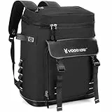 VS VOGSHOW Grand Sac à Dos Isotherme 30L, Pique-Nique, Glacière Multifonctionnel pour Camping, Famille-Extérieur, BBQ, Shopping, Voyages, Pêche et Plage, Black