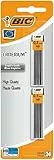 BIC Mines Graphite Fines Avec Etuis Pour Porte-mines – Mines de 0,5 mm HB, Blister de 2 Etuis de 12 Mines