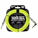 Ernie Ball Câble d’Instrument Flex Droit/Coudé 3m - Vert