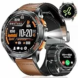 DREMAC Montre Connectée Homme 48mm,GPS Intégré,Lampe de Poche,Montre de Fitness avec 70+ Modes Sportifs,24/7 Surveillance de la Santé,30 Jours Batterie,IP68 Étanche pour iOS Android
