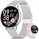 SWGOTA Montre Connectée Femme avec Appel, 1.39' HD Smartwatch avec 120+ Modes Sport, 24H Fréquence Cardiaque, Santé Au Féminin, Sommeil, SpO2, Podomètre, Calories IP68 Montre Femme Android iOS Argenté