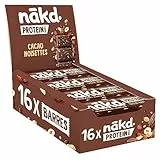 Nākd. Protein Cacao Noisette | Barres Protéinées | 7g de Protéines Végétales | 100% d'Ingrédients Naturels | Sans Sucres Ajoutés | Vegan | 16 x 45g | 720g