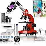 Bresser Junior BIOLUX SEL Microscope d’écolier avec Porte-Smartphone, Nombreux Accessoires et système de Zoom à lentille de Barlow, pour Enfants, débutants et Adultes
