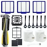 Eifrthe Kit d'accessoires 16 pièces pour aspirateur robot Shark IQ RV1001AE RV1000 RV1001 AV970 AV993 RV912S AV1002AE avec brosse principale en mousse et filtre principal