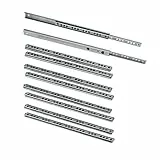 Emuca 3009705 Lot de 5 paires (10 pièces) Coulisses/Glissières à Billes Extrait Partie 17mm x 246mm pour Tiroir, Zingué