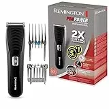 Remington Tondeuse Cheveux [Moteur Professionnel] Pro Power (Lames Acier, Système de réglage, Anti-Irritations, Anti-Coupures, Secteur/Sans fil, 24 longeurs 0,5-42mm) Tondeuse HC7110