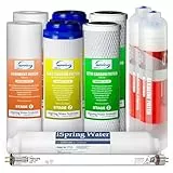 iSpring F10KU Lot de 10 Cartouches Filtrantes de Rechange pour Systèmes d'osmose Inverse UV Alcalins Minéraux à 7 Étages, 10 Pièces, Blanc