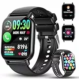 Montre Connectée Homme Femme, 1.91'HD Montre Connectee avec Appels Bluetooth, Etanche IP68 Montre Sport 112+ Mode Sport, Podomètre, Cycle Menstruel, Fréquence Cardiaque, Spo2, Smartwatch Android iOS
