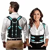Correcteur de Posture - Ceinture lombaire - Corset Femme - redresseur de dos - Ceinture lombaire Homme - Ceinture Lombaire Femme - Ceinture dorsale Homme - maintien du dos, du cou et des épaules (M)