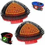 Bublador 2 Pièces Têtes de Rechange pour Balai Amélioré - Compatibles avec Vileda Turbo - Brosse de Récurage à PoilsCcomplets pour Nettoyage Cuisine, Salle de Bain, Piscine, Terrasse & Sols Durs