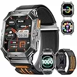 DREMAC 2025 Montre Connectée Homme-2.13'' AMOLED Grand Écran/1000mAh Batterie,5ATM Étanche Montre de Fitness avec 70+ Modes Sport,Moniteur Sommeil/Fréquence Cardiaque,Podomètre pour Android iOS