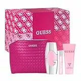 Guess Guess For Women 4 Pc Gift Set 2.5oz EDP Spray, 0.5oz EDP Spray, 3.4oz Body Lotion, Pouch