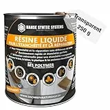 Membrane d'Étanchéité - Joint exterieur et interieur - Colle Étanche pour Fissures & Fuites – Directe Sans Primaire – Tous Matériaux – MS Polymère (Transparent, 250g)