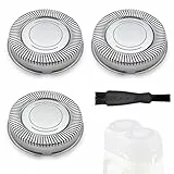 Tête De Rasoir De Rechange Compatible De Type Philips – 3 Lames Inox + 3 Grilles + 1 Brosse – Rasage Précis & Doux – Tête De Rasoir Compatible De Type Philips HQ40 HQ41 HQ42 HQ486 HQ4406