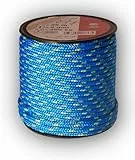 Chapuis - Tresse Polyester / Polyamide - Résistance à la Rupture Indicative 200 kg - Diamètre 3 mm - Longueur 25 m - Loisirs et Jardinage - Bleu / Jaune
