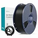 SUNLU PLA+ Filament 1.75mm, Durabilité et Résistance Accrues, Filament PLA Plus pour imprimantes 3D FDM, Bobine de 1 kg, pla+ Noir