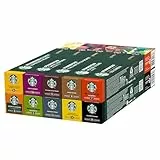STARBUCKS Pack Découverte Variété by Nespresso, Capsules de Café tous types de torréfaction 10 x 10 (100 Capsules) - Exclusivité Amazon