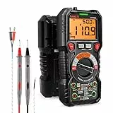 KAIWEETS Multimètre Automatique Numérique, TRMS 6000 Comptes (Guide de Bornes LED), Ampèremètre, Testeur Electrique Professionnel, Température Capacimètre Tension/Courant CA/CC Résistance/Fréquence