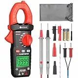 Neoteck Pince Ampèremétrique Numérique TRMS 4000 Counts - Multimètre Professionnel AC 600A Auto-Range avec NCV, Testeur de Courant, Résistance, Continuité, Diode, Écran Rétroéclairé Portable