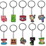 Bessy shop 10PCS Porte-clés Silicone, Cadeaux pour Enfants, Remplissage de Sacs de Fête, Cadeaux de Noël, Récompenses de Classe, Idéal pour Anniversaires et Fêtes
