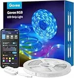 Govee Ruban LED 5m, WiFi Bande LED RGB Multicolore, App Contrôle, Mode Musique, LED Chambre Compatible avec Alexa et Google Home, Décor pour Maison Cuisine Salon Fête