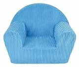 Fun House | Fauteuil Club Bleu Uni pour Enfants 12 Mois+ | Mousse Légère et Lavable | Dimensions 52 X 33 X 42 Cm | Licence Officielle | Origine France Garantie | Mobilier Bébé Garçon Fille