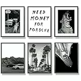 Winund Set de 3 affiche 50x70 cm – SANS CADRE, poster 50x70, poster mural pour salon – affiche murale xxl, affiches decoration murale, affiche vogue, tableau noir et blanc PARENT (FASHION 30x40)