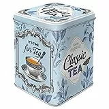 Nostalgic-Art Boîte à thé rétro, Classic Tea – Idée de Cadeau pour la Cuisine, Récipient du thé en Vrac et des sachets de thé, Design Vintage, 100 g