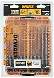 DEWALT Foret SDS-Plus Extreme 2 taillants Coffret TOUGHCASE SDS-Plus EXTREME Coffret - 10 pièces - DT70753-QZ