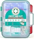 General Medi Kit de premiers secours professionnel 420 pièces – Boîte de premiers secours rigide – Contient des fournitures médicales de qualité supérieure pour voyage, maison, bureau, véhicule