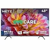 Metz TV 43 Pouces (109 cm) 4K UHD Smart LED Television Google TV HDR 10 MEMC Dolby Audio Google Cast Commande Vocale Tuner DVB-T/-T2/-C/-S/-S2 CI+ (2025 Modèle, Noir 43MUF7000Z)