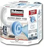 Rubson AERO 360° Recharges en tabs neutres pour absorbeur d'humidité, recharges pour déshumidificateurs AERO 360° ultra absorbantes et anti odeurs, 2 x 450 g