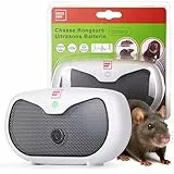 SWISSINNO Répulsif Ultrason Rongeurs à Piles – Chasse Souris, Rats et Fouines – Portée Jusqu’à 20 m² – Ultrasons Haute Fréquence 22–32 kHz – Fonctionne avec 4 Piles C