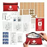 Active Era Trousse de Secours Complète 120 Pièces – Kit de Survie avec Pansements, Bandages, Ciseaux Médicaux et Couverture – Idéal pour Maison, Bureau, Voiture, Voyage, Camping et Randonnée