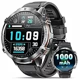 OUKITEL Montre Connectée Homme BT13 Batterie 1000mAh Écran AMOLED 1,73 Pouces Chat GPT Smartwatch IP68 Étanche 100 Modes Sportifs Montre Fréquence Cardiaque SpO2 Sommeil Moniteur pour Android/iOS