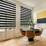 Blindecor Nd200 Store enrouleur à double tissage jour/nuit 160 x 180 cm noir